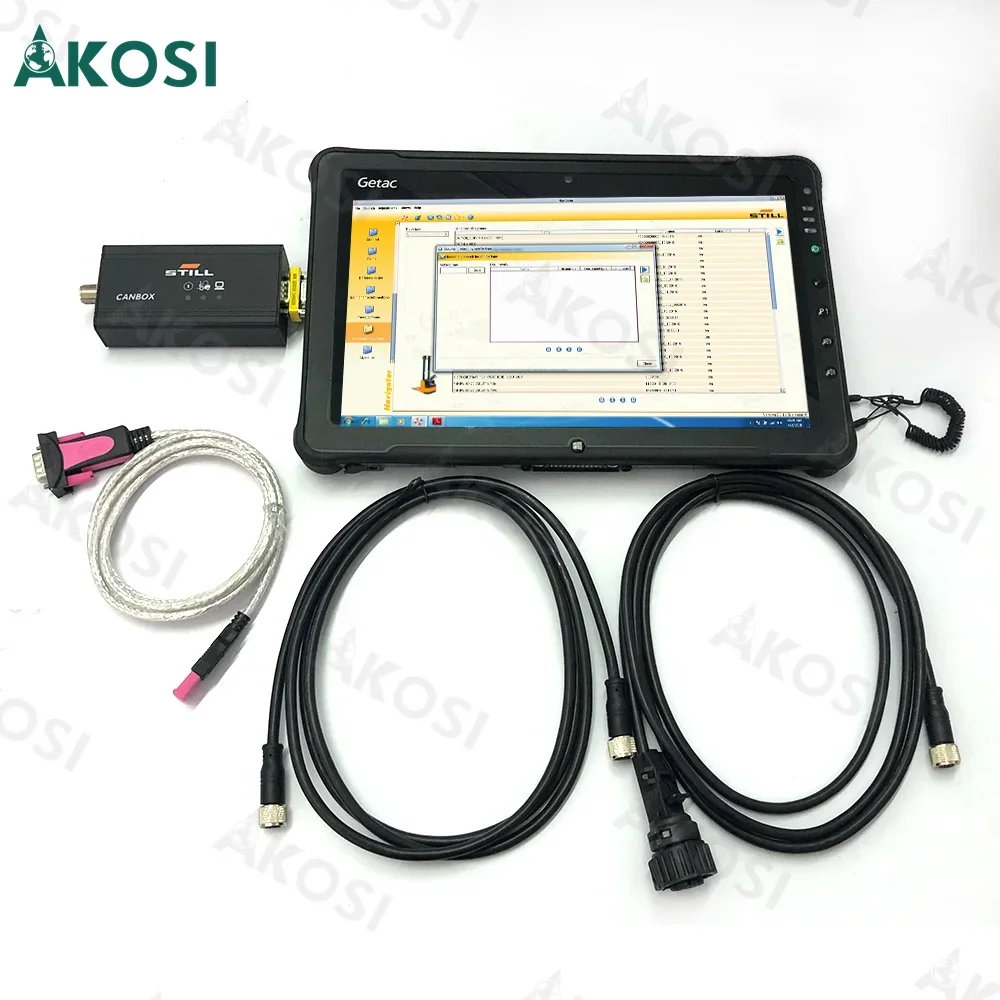 Getac F110 Tablet + диагностический комплект Still Incado Box для вилочного погрузчика Still Sted-s диагностический инструмент STILL Canbox сканер инструменты
Getac F110 Tablet + диагностический комплект Still Incado Box для вилочного погрузчика Still Sted-s диагностический инструмент STILL Canbox сканер инструменты
