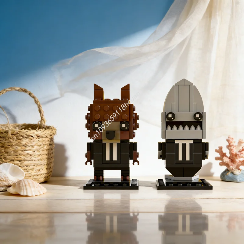 184pcs MOC The Bad Guys Mr Wolf Shark Brickheadz Model Building Christmas Gift Blocks Construction Creative Toy Idea Education
184pcs MOC The Bad Guys Mr Wolf Shark Brickheadz Model Building Christmas Gift Blocks Construction Creative Toy Idea Education