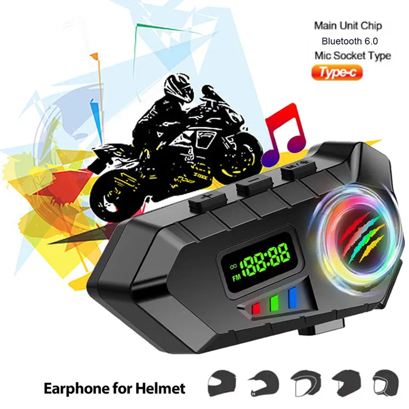 Wireless Bluetooth 6.0 Helmet Headset Waterproof MP3 Music Player Speaker Kit Hands-Free Call Motorcycle Earphone for Moto
Wireless Bluetooth 6.0 Helmet Headset Waterproof MP3 Music Player Speaker Kit Hands-Free Call Motorcycle Earphone for Moto