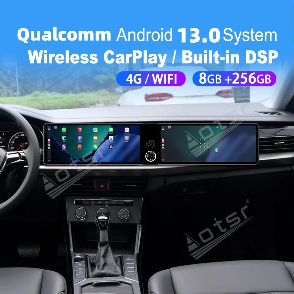 12.3" Dual Screen Qualcomm Carplay Android Car Multimedia Automotive For Volkswagen Passat 2019~2024 GPS Car Radio Head Unit
12.3" Dual Screen Qualcomm Carplay Android Car Multimedia Automotive For Volkswagen Passat 2019~2024 GPS Car Radio Head Unit