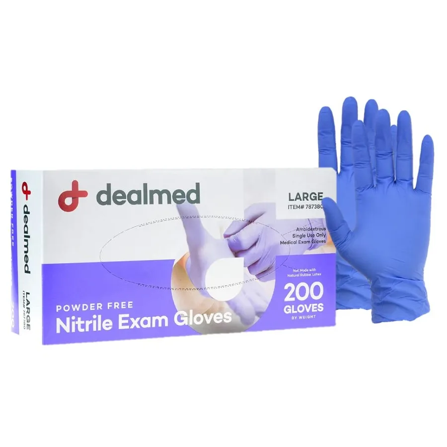 Medical Exam Gloves 200 Count Large Nitrile Gloves, Disposable, Non-Irritating Latex Free, Multi-Purpose Use for a First Aid Ki
Medical Exam Gloves 200 Count Large Nitrile Gloves, Disposable, Non-Irritating Latex Free, Multi-Purpose Use for a First Aid Ki