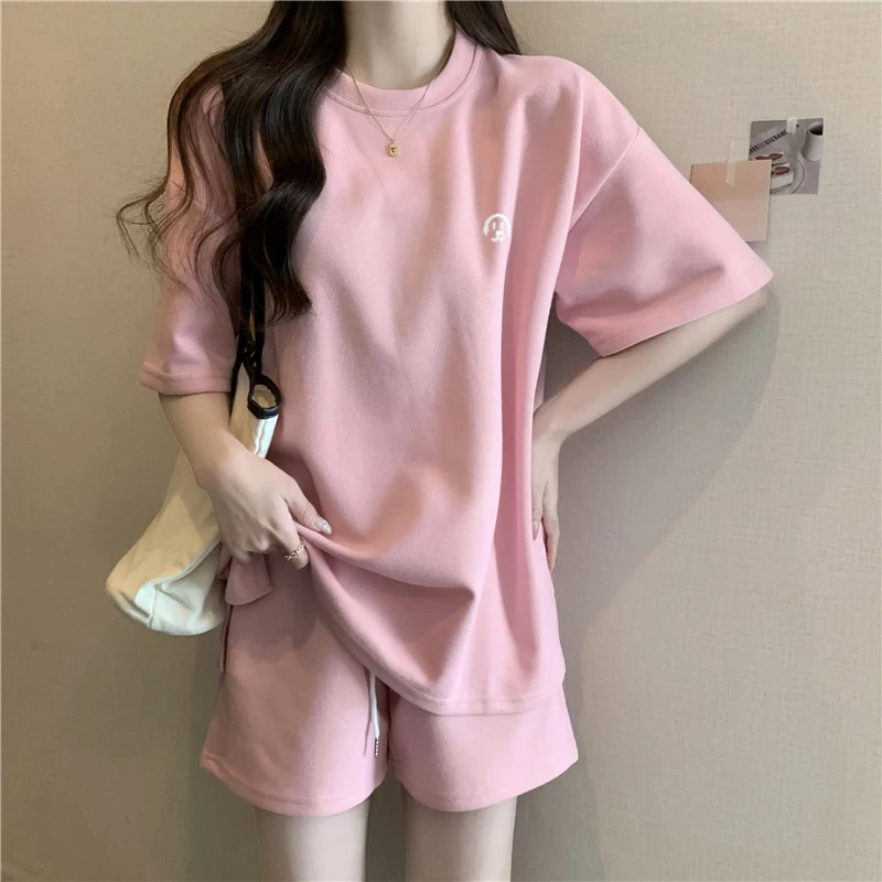 Summer Thin ort Sve Sports Suit Women's Loose Casual Running Clothes Two-Piece Set Faionable Student Outerwear
Summer Thin ort Sve Sports Suit Women's Loose Casual Running Clothes Two-Piece Set Faionable Student Outerwear