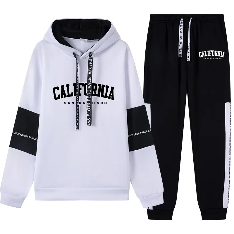 Повседневный мужской спортивный костюм, качественные уличные осенне-зимние простые спортивные толстовки с капюшоном и спортивные штаны, удобные спортивные штаны для фитнеса
Повседневный мужской спортивный костюм, качественные уличные осенне-зимние простые спортивные толстовки с капюшоном и спортивные штаны, удобные спортивные штаны для фитнеса