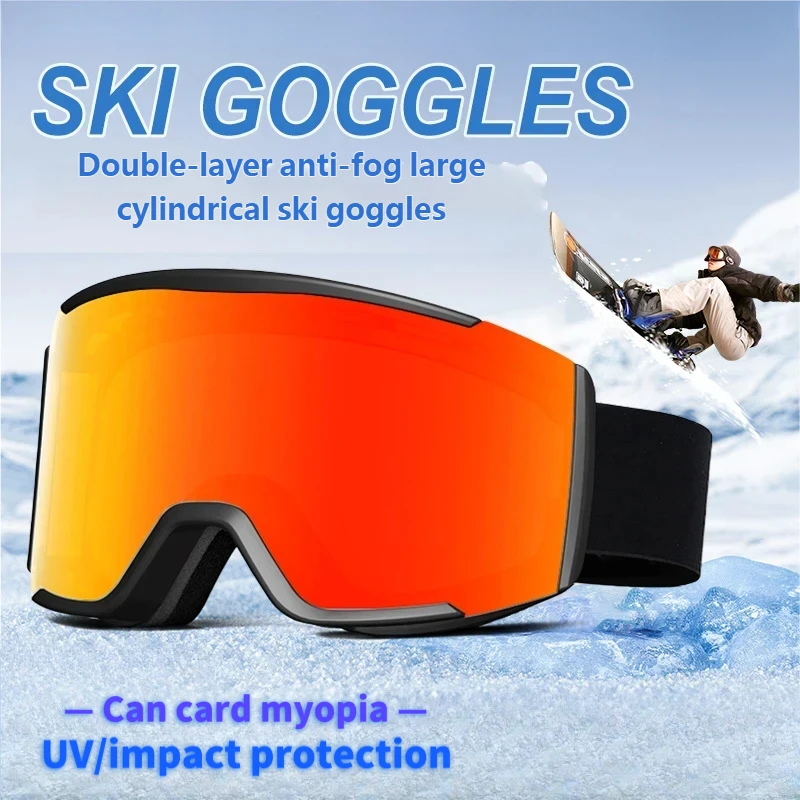 Slope Style 2025 Magnetic Ski Goggles, Unisex & Multi-Color, Double Anti-Fog, Your Snowfield Statement for Skiers/Snowboarders
Slope Style 2025 Magnetic Ski Goggles, Unisex & Multi-Color, Double Anti-Fog, Your Snowfield Statement for Skiers/Snowboarders
