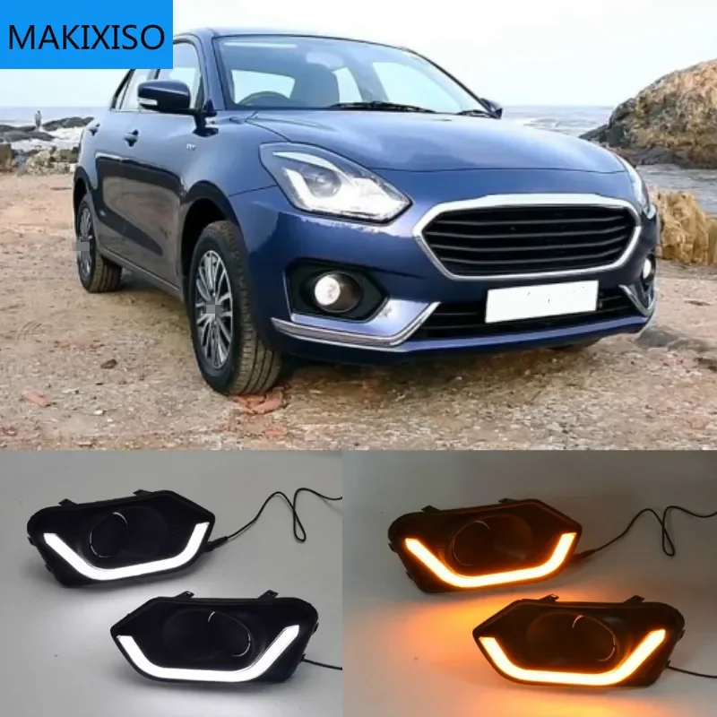1 пара светодиодный светодиодных ламп для Suzuki Dzire 2017 2018 с желтым указателем поворота, противотуманная фара, дневные ходовые огни DRL
1 пара светодиодный светодиодных ламп для Suzuki Dzire 2017 2018 с желтым указателем поворота, противотуманная фара, дневные ходовые огни DRL