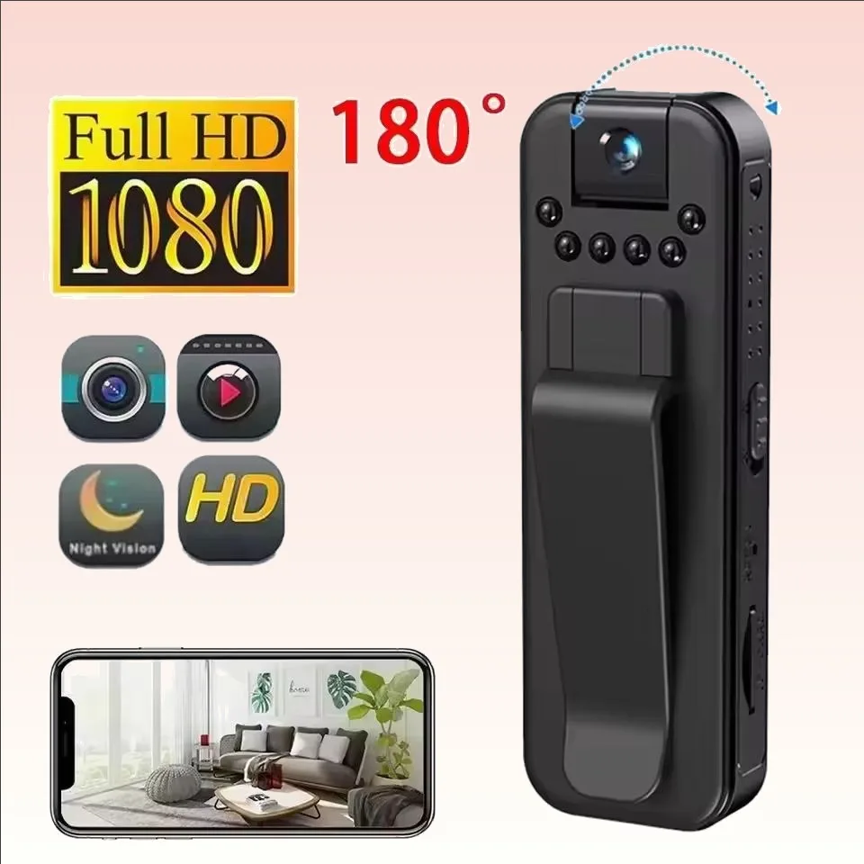 1080P HD Mini Camera Portable Small Digital Video Recorder Night Vision Body Cam Surveillance Camcorder
1080P HD Mini Camera Portable Small Digital Video Recorder Night Vision Body Cam Surveillance Camcorder