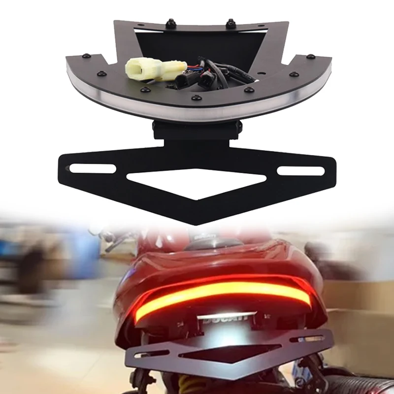 For DUCATI Monster 696 795 796 M1100 EVO Motorcycle Integrated License Plate LED Lights Turn Signal Light
For DUCATI Monster 696 795 796 M1100 EVO Motorcycle Integrated License Plate LED Lights Turn Signal Light