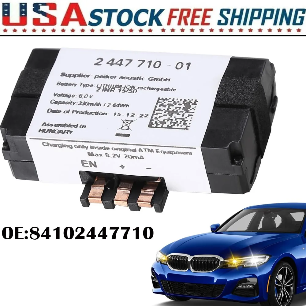 1 PCS New Quality Car Emergency Battery 84102447710 For BMW F20 F30 F31 F45 F46 G20 G21 G30 X1 F48 X2 F39 X3 F25 X4 F26 X5 X6 X7 330mah Portable TCB Car SOS Battery
1 PCS New Quality Car Emergency Battery 84102447710 For BMW F20 F30 F31 F45 F46 G20 G21 G30 X1 F48 X2 F39 X3 F25 X4 F26 X5 X6 X7 330mah Portable TCB Car SOS Battery