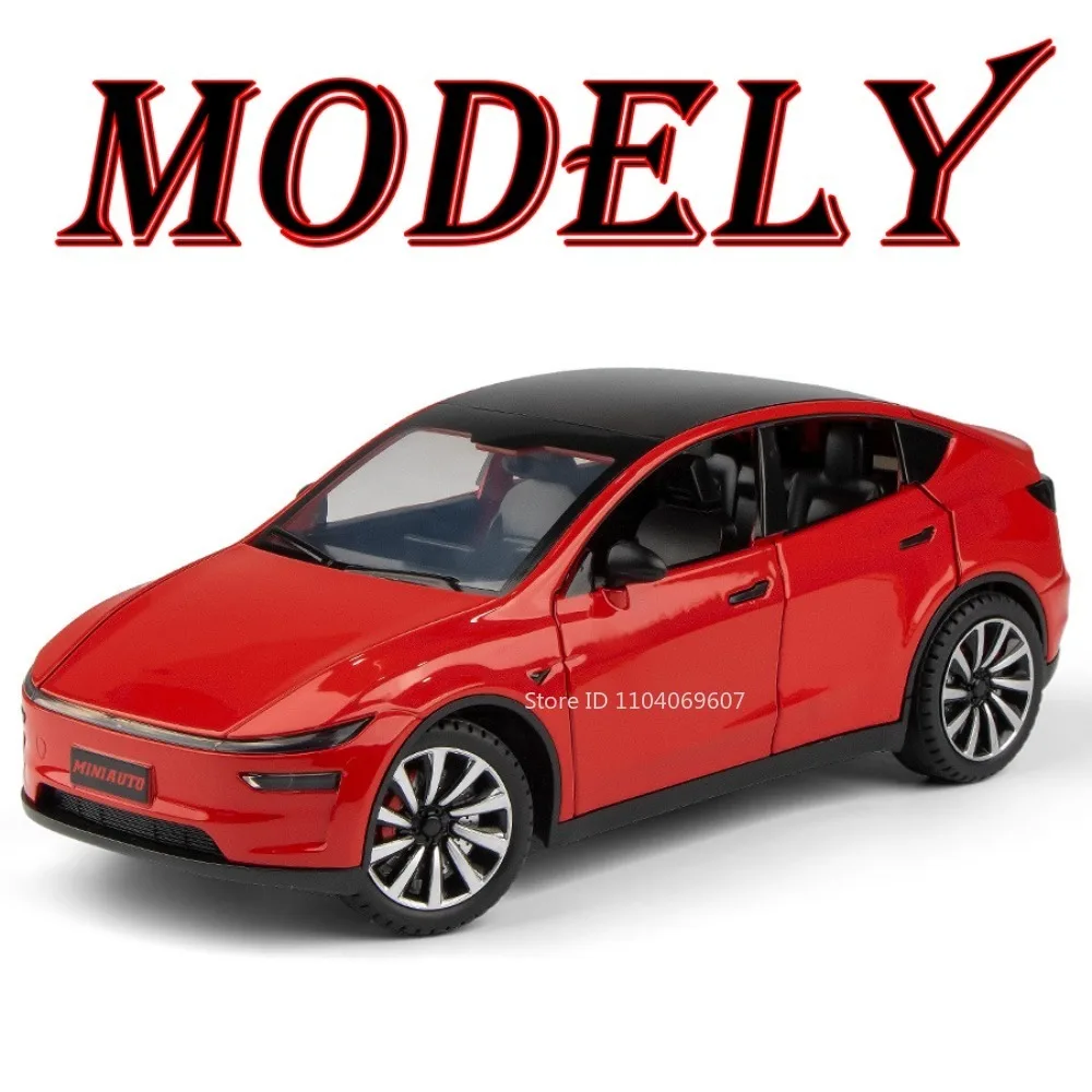 1:24 Model Y Robotaxi Miniature Model Toy Cars Alloy Diecast Front Wheel Steering Shock Absorption Doors Opened Ornament Vehicle
1:24 Model Y Robotaxi Miniature Model Toy Cars Alloy Diecast Front Wheel Steering Shock Absorption Doors Opened Ornament Vehicle