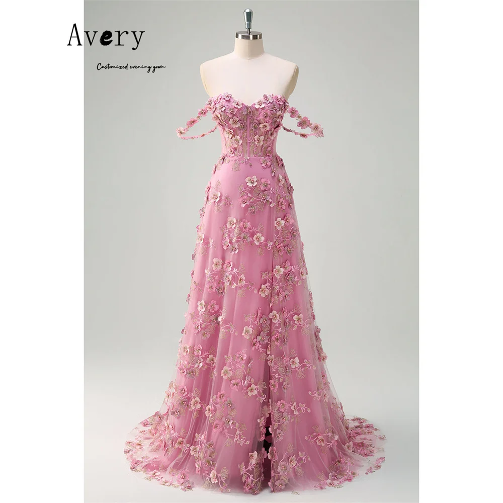 Avery Custom A Line Pink 3D Flowers Side Slits Women's Elegant Wedding Party Dress 2026 Woman Evening Dresses 2026 Luxury Prom
Avery Custom A Line Pink 3D Flowers Side Slits Women's Elegant Wedding Party Dress 2026 Woman Evening Dresses 2026 Luxury Prom