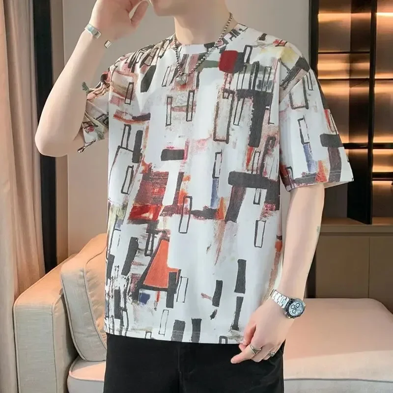 Print Male Tees Shirts Men's T-shirt Baggy Tops Tshirt Harajuku Elastic Korean Clothing New in Popular Clothes Cheap Hot Stylish
Print Male Tees Shirts Men's T-shirt Baggy Tops Tshirt Harajuku Elastic Korean Clothing New in Popular Clothes Cheap Hot Stylish