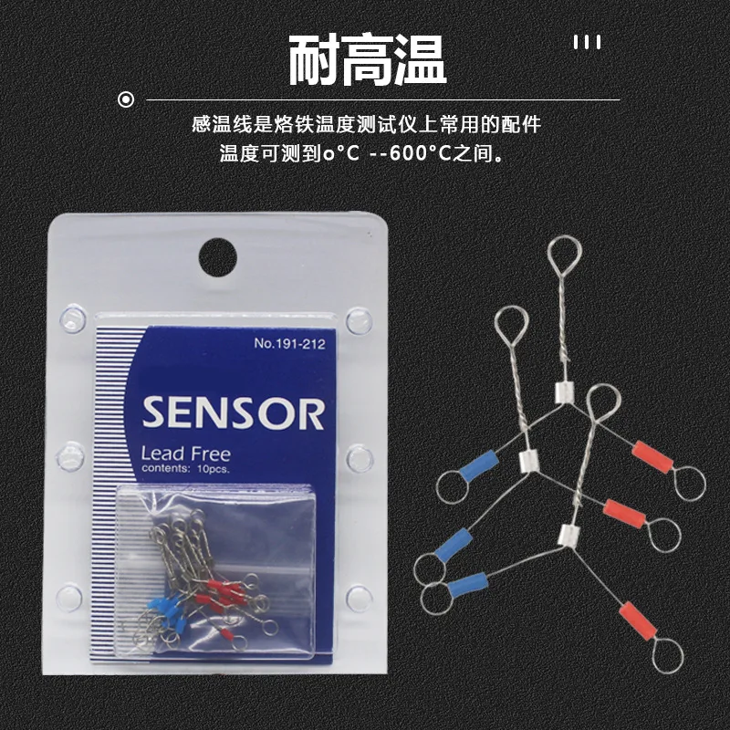 Stable 10pcs Soldering Iron Temperature Sensor Line Fit 191-211 Welding Tip Thermometer Testing Sensor
Stable 10pcs Soldering Iron Temperature Sensor Line Fit 191-211 Welding Tip Thermometer Testing Sensor