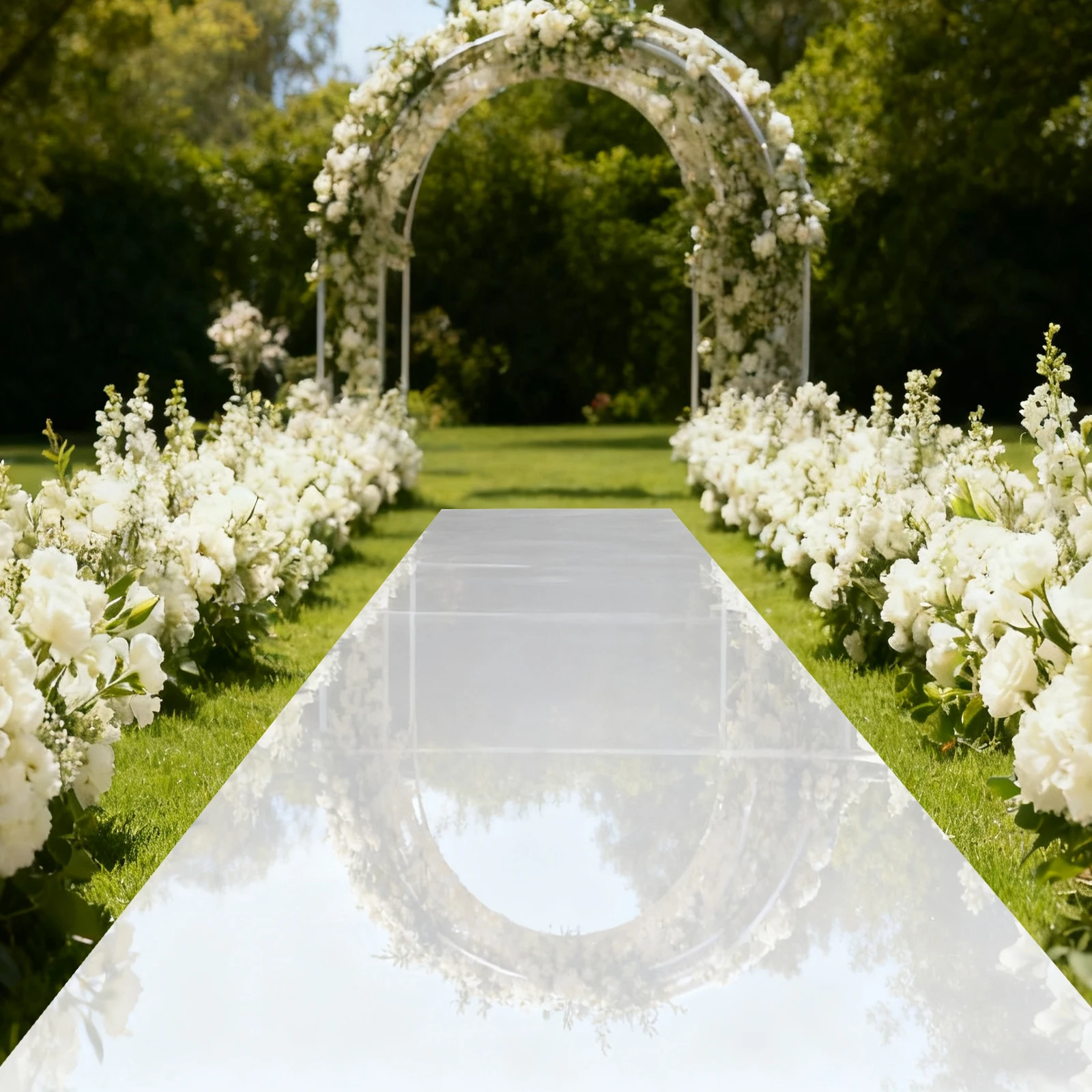 Runner, Non Slip Carpet Runner, 19.8*0.9m Silver Mirror Finish, Waterproof PET Material, Sparkling Wedding Aisle Decor
Runner, Non Slip Carpet Runner, 19.8*0.9m Silver Mirror Finish, Waterproof PET Material, Sparkling Wedding Aisle Decor