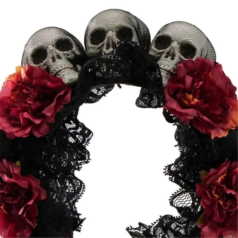 49MF Halloween Skull Hairhoop Devil Horn Hairband Dark Series Flower Headpieces Theme Party Headband Music Festival Hairband
49MF Halloween Skull Hairhoop Devil Horn Hairband Dark Series Flower Headpieces Theme Party Headband Music Festival Hairband