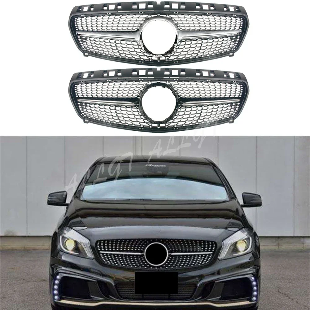 Решетка переднего бампера автомобиля, верхняя решетка, подходит для Mercedes-Benz A-CLASS W176 2013 2014 2015, бриллиантовый черный, серебристый
Решетка переднего бампера автомобиля, верхняя решетка, подходит для Mercedes-Benz A-CLASS W176 2013 2014 2015, бриллиантовый черный, серебристый