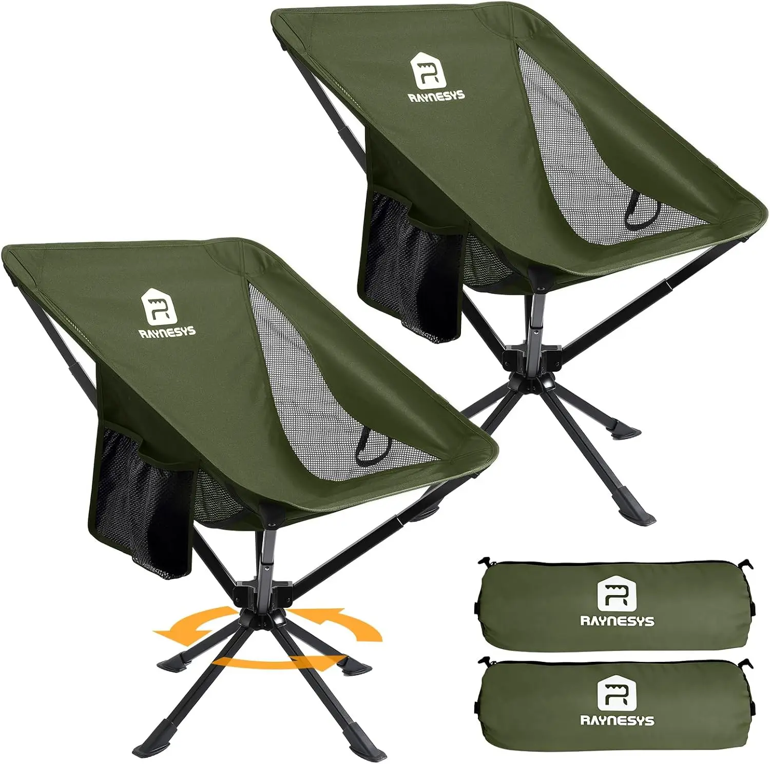 2 Pack Portable Camping Chair with 360° Rotation, 8-Second Quick Setup, 3.8Lb Lightweight for Hiking, Beach
2 Pack Portable Camping Chair with 360° Rotation, 8-Second Quick Setup, 3.8Lb Lightweight for Hiking, Beach
