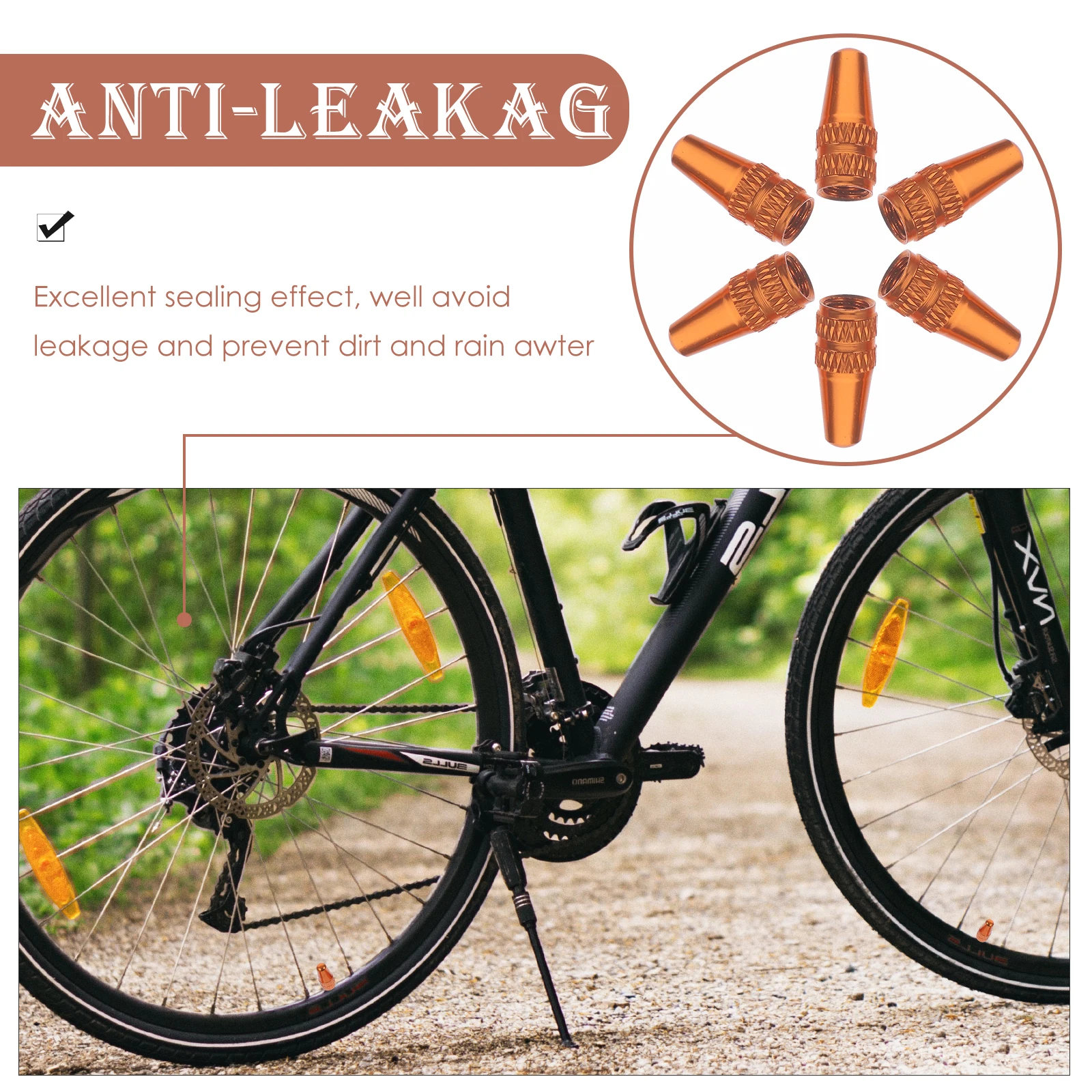 6 pcs Valve Cap Tire Caps Aluminum Alloy Anodized Anti Rust Bright Color Decoration Sealing Dirt Rainwater Resistant Mountain
6 pcs Valve Cap Tire Caps Aluminum Alloy Anodized Anti Rust Bright Color Decoration Sealing Dirt Rainwater Resistant Mountain
