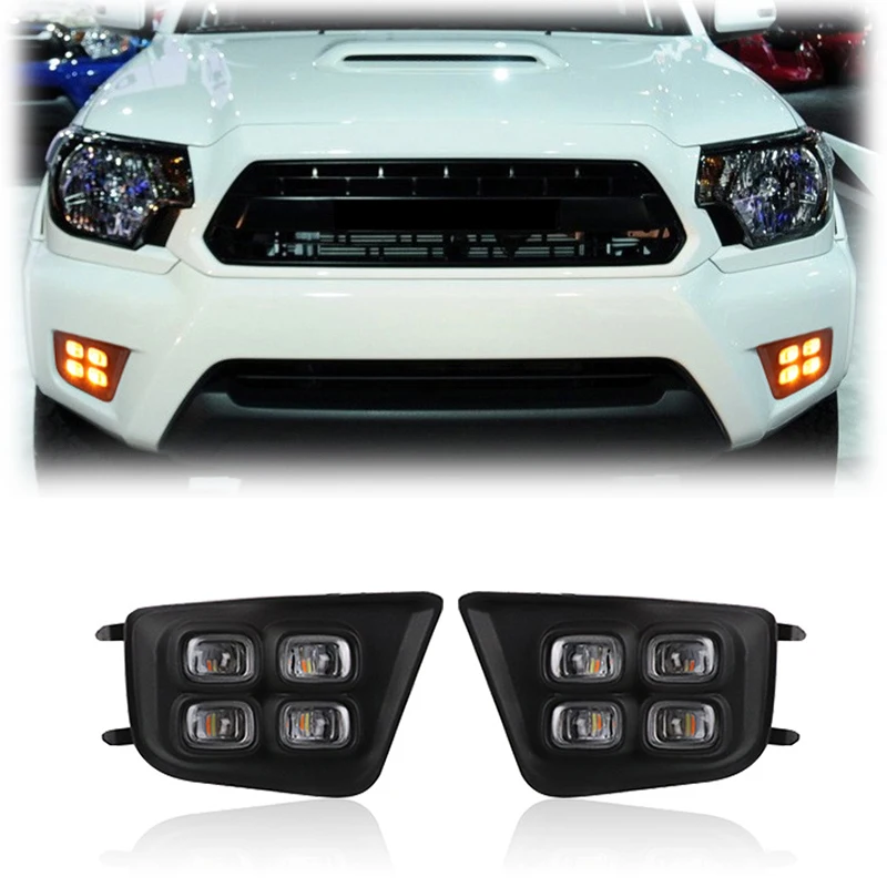 Gobison LED White And Amber Fog Light DRL With Yellow Signal Daytime Running Lamp For Toyota Tacoma 2011-2015 Foglight
Gobison LED White And Amber Fog Light DRL With Yellow Signal Daytime Running Lamp For Toyota Tacoma 2011-2015 Foglight