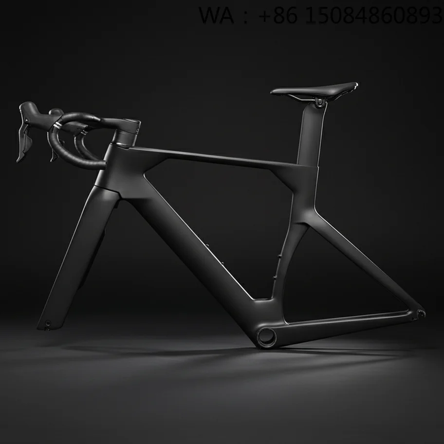 T800 High Strength Carbon Road Frame, Carbon Fiber Material, 700C Disc Brake, Flat Mount Thru Axle Internal Routing Design
T800 High Strength Carbon Road Frame, Carbon Fiber Material, 700C Disc Brake, Flat Mount Thru Axle Internal Routing Design