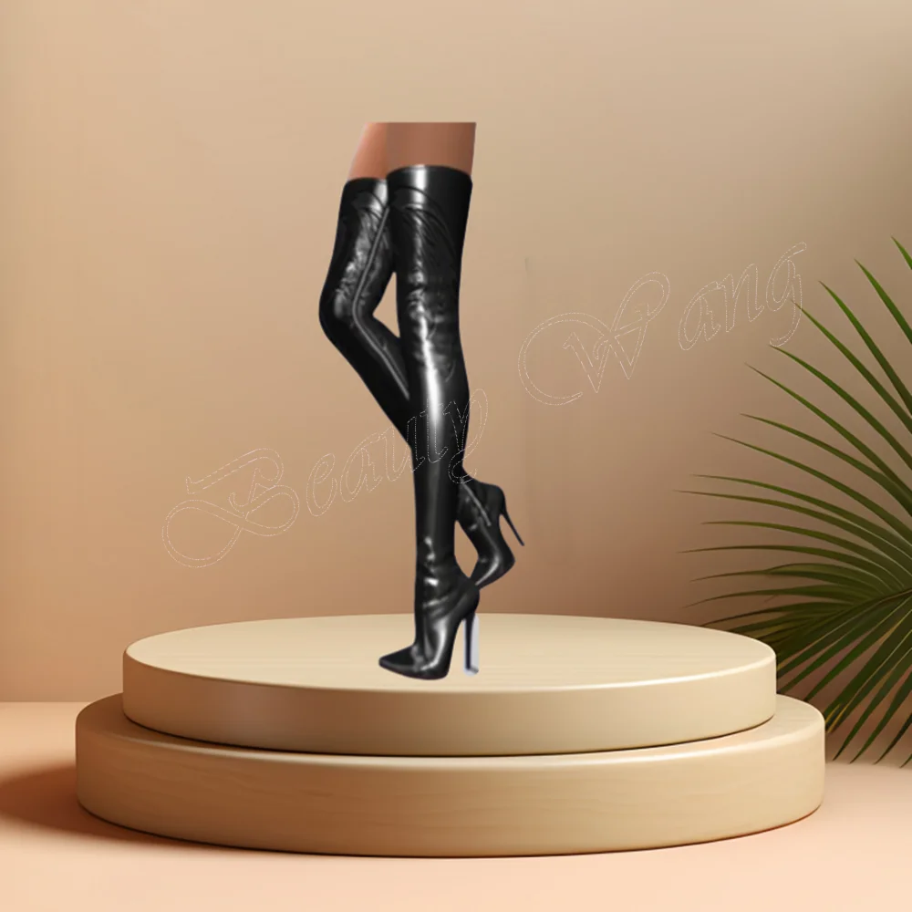 Black Side Zipper Patent Leather Boots Thin Heel Pointed Toe Shoes for Women Thin High Heels Shoes 2024 Zapatos Para Mujere
Black Side Zipper Patent Leather Boots Thin Heel Pointed Toe Shoes for Women Thin High Heels Shoes 2024 Zapatos Para Mujere