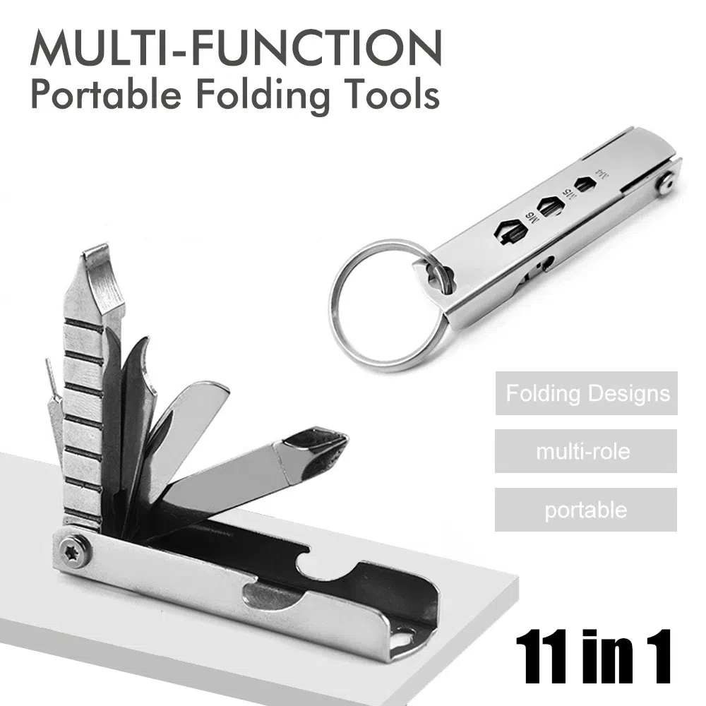 Repair Multi-Function Tools Emergency Bottle Opener Nail Clippers Keychain Measuring Tape 11-In-1 Multifunctional Cutting Tools
Repair Multi-Function Tools Emergency Bottle Opener Nail Clippers Keychain Measuring Tape 11-In-1 Multifunctional Cutting Tools