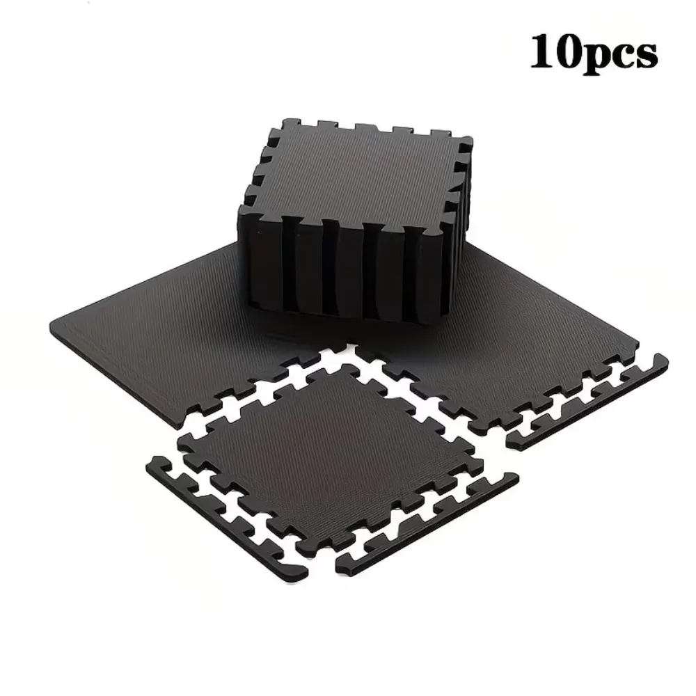10-Piece Pack of High-density EVA Foam Interlocking Exercise Mats Black Durable Protects Floors Suitable for Home Yoga Practice
10-Piece Pack of High-density EVA Foam Interlocking Exercise Mats Black Durable Protects Floors Suitable for Home Yoga Practice
