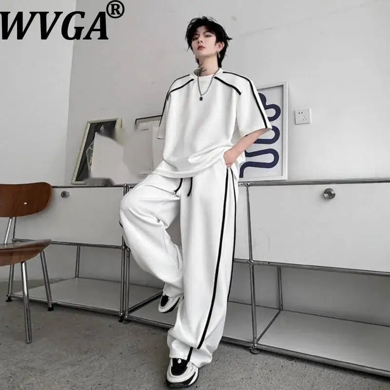 WVGA 2026 Summer New Men Short Sleeved T-Shirt Contrasting Color Design Nich Chic Casual Straight Pants Two Piece Set Ins W24381
WVGA 2026 Summer New Men Short Sleeved T-Shirt Contrasting Color Design Nich Chic Casual Straight Pants Two Piece Set Ins W24381