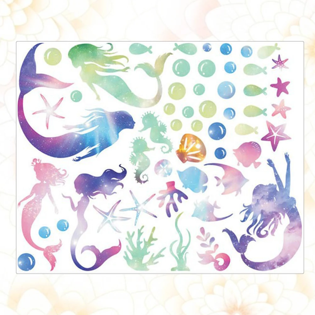 2 Pcs Mermaid Wall Sticker Decals for Girls Room Decor Ocean Animals Theme Nursery Stickers Kids
2 Pcs Mermaid Wall Sticker Decals for Girls Room Decor Ocean Animals Theme Nursery Stickers Kids