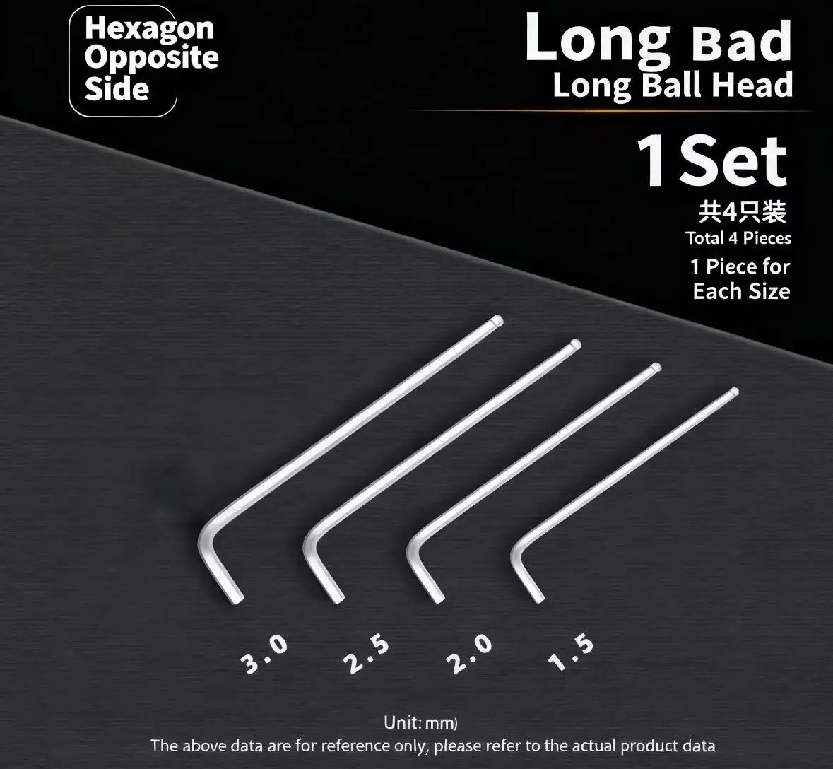 1.5-2-2.5-3-4-5-6-8-10-14mm Allen Keys Hex Wrench L Shaped Nickel Plated Flat Head Hexagonal Keys L-type Repair Tools Hand Tools
1.5-2-2.5-3-4-5-6-8-10-14mm Allen Keys Hex Wrench L Shaped Nickel Plated Flat Head Hexagonal Keys L-type Repair Tools Hand Tools
