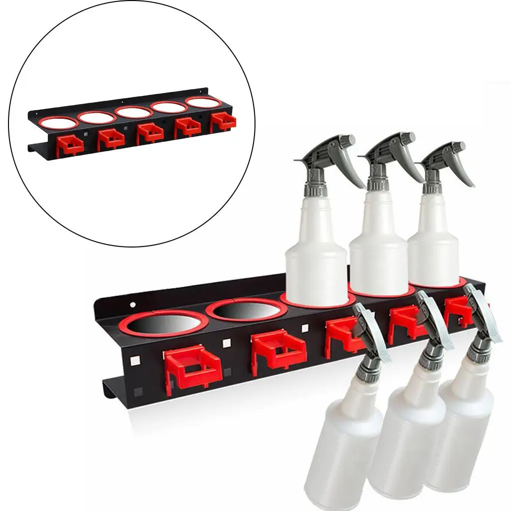 Spray Bottle Storage Rack Wall Mounted Accessories Bracket Hanger for Garage
Spray Bottle Storage Rack Wall Mounted Accessories Bracket Hanger for Garage