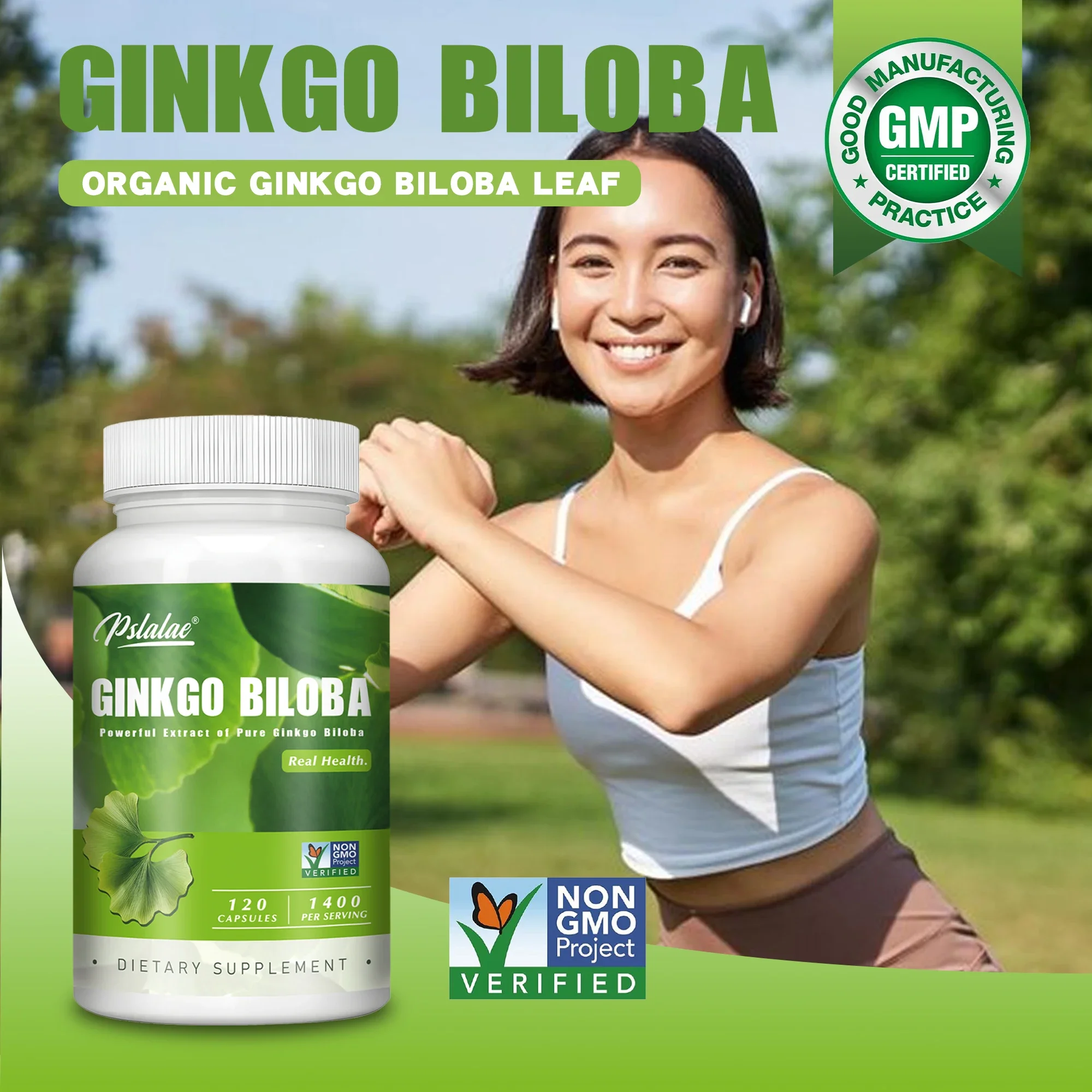 Ginkgo Biloba - Improve Brain, Memory, Promote Blood Circulation, Enhance Cognitive Function, Increase Energy Supplement
Ginkgo Biloba - Improve Brain, Memory, Promote Blood Circulation, Enhance Cognitive Function, Increase Energy Supplement