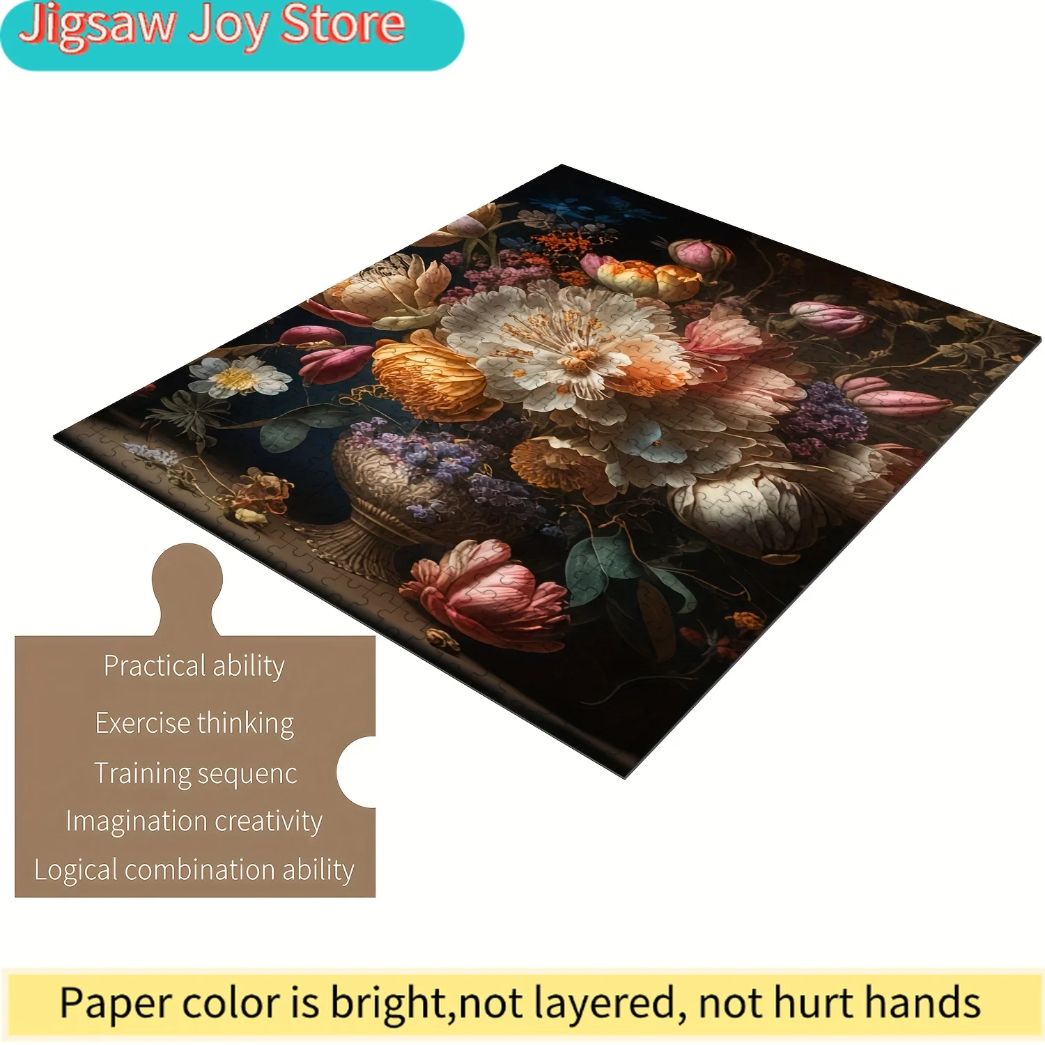 Jigsaw Puzzle Suitable for & Families - Beautiful Dream of Flowers with Multicolor (////) Wooden Pieces - Intermediate Challe
Jigsaw Puzzle Suitable for & Families - Beautiful Dream of Flowers with Multicolor (////) Wooden Pieces - Intermediate Challe