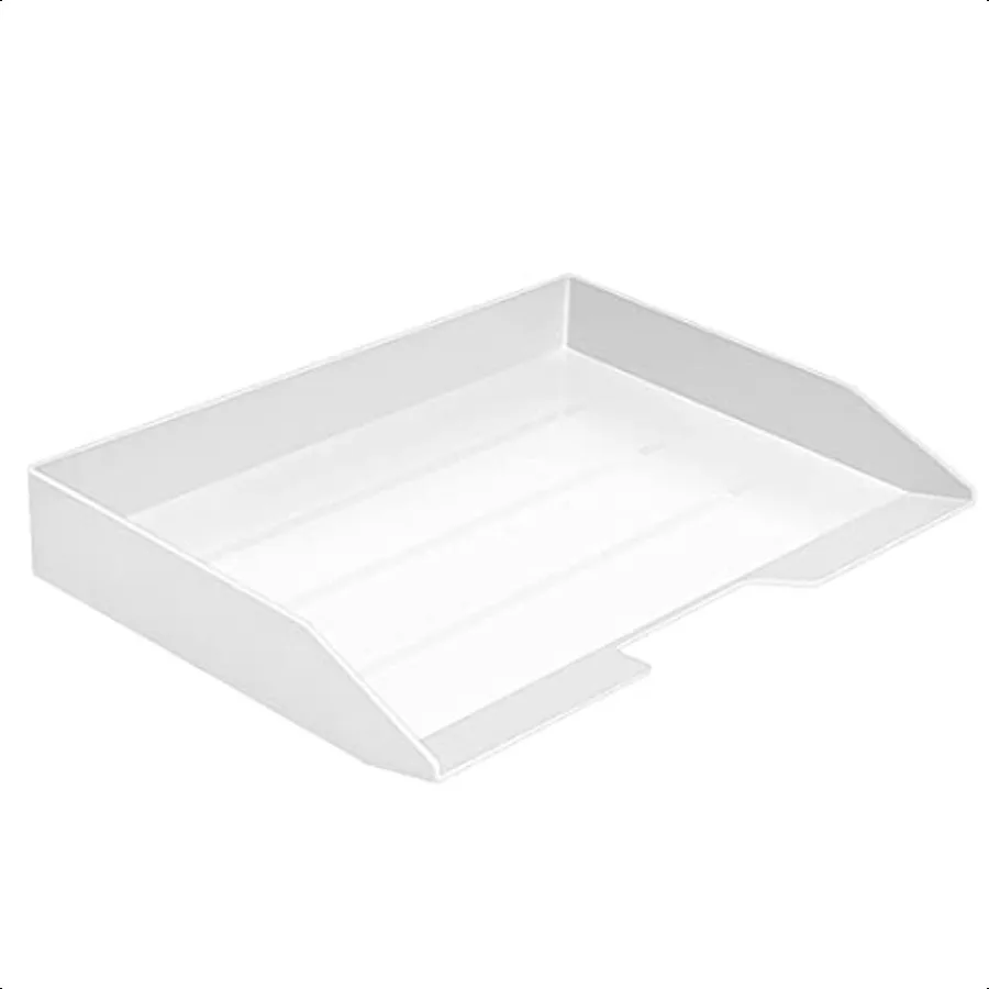 Acrimet Stackable Letter Tray Single Side Load Plastic Desktop File Organizer White Color (1 Unit)
Acrimet Stackable Letter Tray Single Side Load Plastic Desktop File Organizer White Color (1 Unit)
