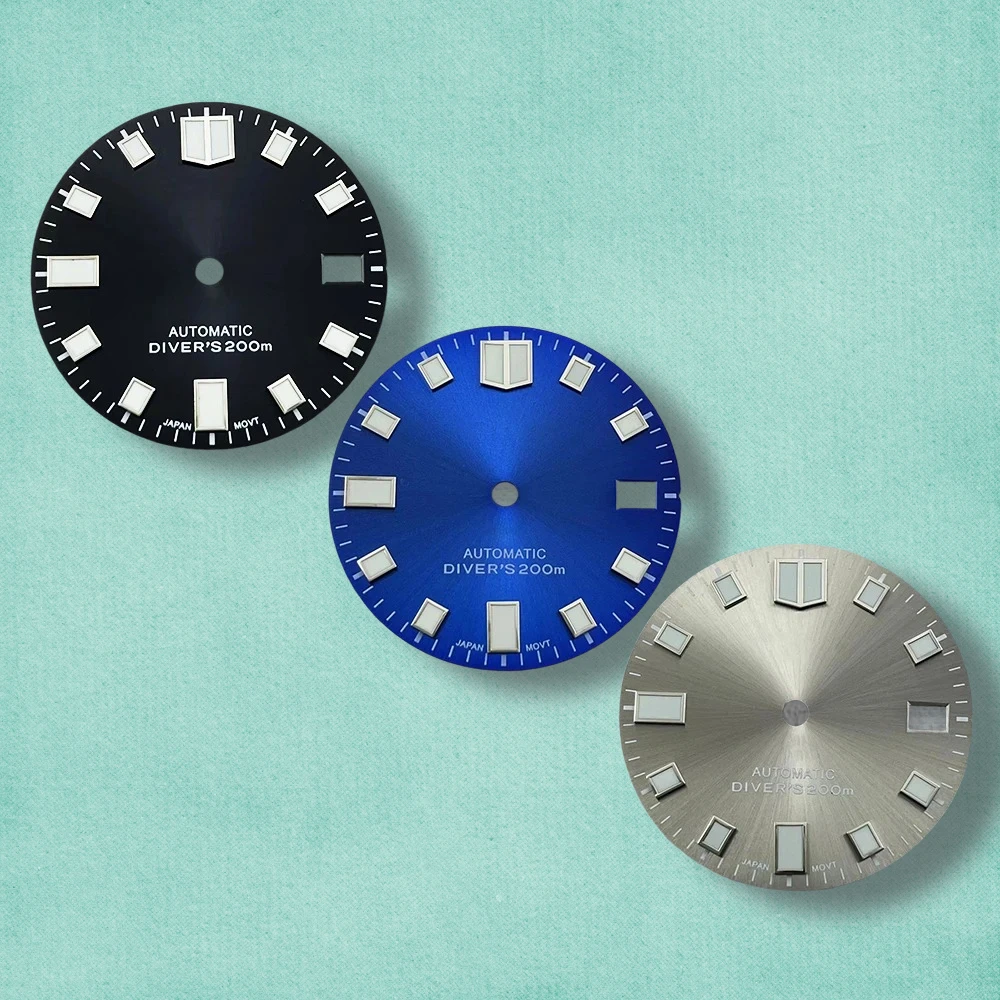 28.5mm S Logo Sunray Dial Fit NH35/NH36/4R/7S Movement Green Luminous Diving High-Quality Watch Modification Accessories
28.5mm S Logo Sunray Dial Fit NH35/NH36/4R/7S Movement Green Luminous Diving High-Quality Watch Modification Accessories
