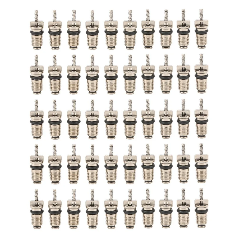 50PCS Brass Brass Valve Core Set Black Universal Air Conditioning Valve Core Leakproof A/C Valve Stem Cores AC System Service
50PCS Brass Brass Valve Core Set Black Universal Air Conditioning Valve Core Leakproof A/C Valve Stem Cores AC System Service