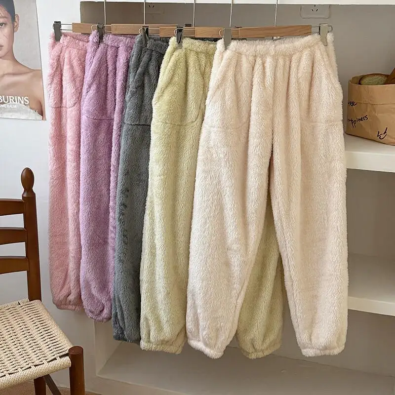 Women's Pajama Pants Autumn and Winter Couple Flannel Fleece Lined Pajamas Women Home Wear Warm Cute New Arrivals Outerwear
Women's Pajama Pants Autumn and Winter Couple Flannel Fleece Lined Pajamas Women Home Wear Warm Cute New Arrivals Outerwear