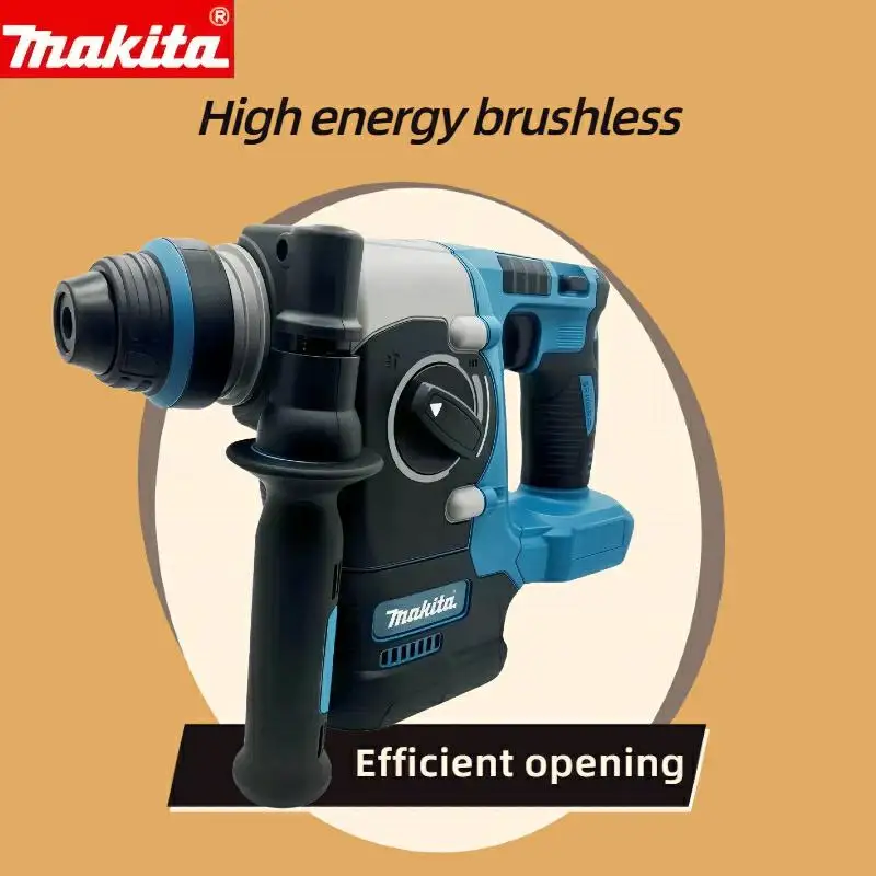 Makita273 Electric Cordless Brushless Hammer Drill Rechargeable Rotary Hammer Drilling and Chiseling High torque power Tool
Makita273 Electric Cordless Brushless Hammer Drill Rechargeable Rotary Hammer Drilling and Chiseling High torque power Tool