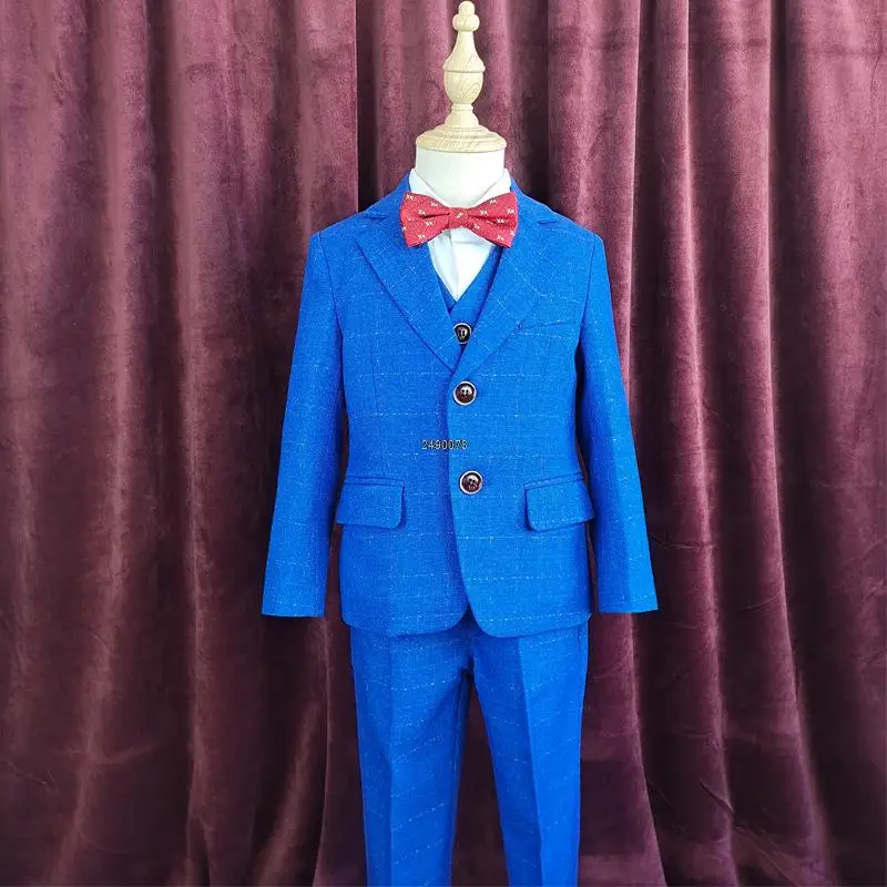 Wedding Suit For Boys Children Royal Blue Stage Performance Formal Suit Kids School Suit Child Birthday Ceremony Chorus Costume
Wedding Suit For Boys Children Royal Blue Stage Performance Formal Suit Kids School Suit Child Birthday Ceremony Chorus Costume