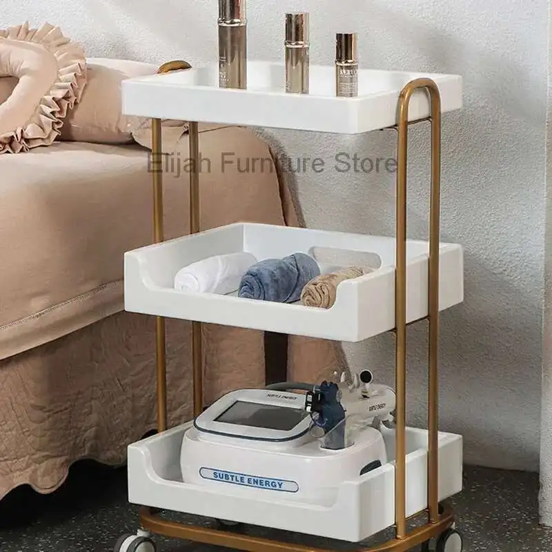 Professional Hairdressing Cart Cosmetic Helper Trolley Salon Equipment Furniture Tool Manicure Support Wheels Storage Roulette
Professional Hairdressing Cart Cosmetic Helper Trolley Salon Equipment Furniture Tool Manicure Support Wheels Storage Roulette