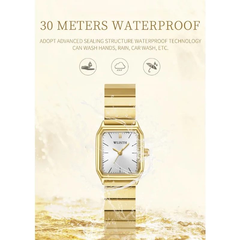 Gold Sliver Watch Women Quartz Wristwath Simple Minimalist Square Dial Female White Dial Clock Girls Student Fashion Dress Reloj
Gold Sliver Watch Women Quartz Wristwath Simple Minimalist Square Dial Female White Dial Clock Girls Student Fashion Dress Reloj