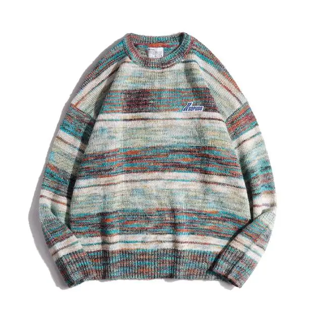 Вязаный свитер в американском ретро-стиле, повседневный, с контрастными цветами, мужской, парный, в уличном стиле, осенне-зимний, с длинным рукавом
Вязаный свитер в американском ретро-стиле, повседневный, с контрастными цветами, мужской, парный, в уличном стиле, осенне-зимний, с длинным рукавом