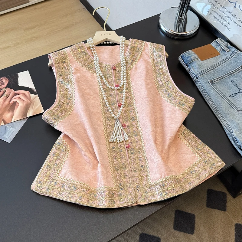 plus Size Women's 2026 Spring New Vest Outerwear Base irt Top Two-Piece Set Ethnic Sle Set Comfortable Regular Length
plus Size Women's 2026 Spring New Vest Outerwear Base irt Top Two-Piece Set Ethnic Sle Set Comfortable Regular Length