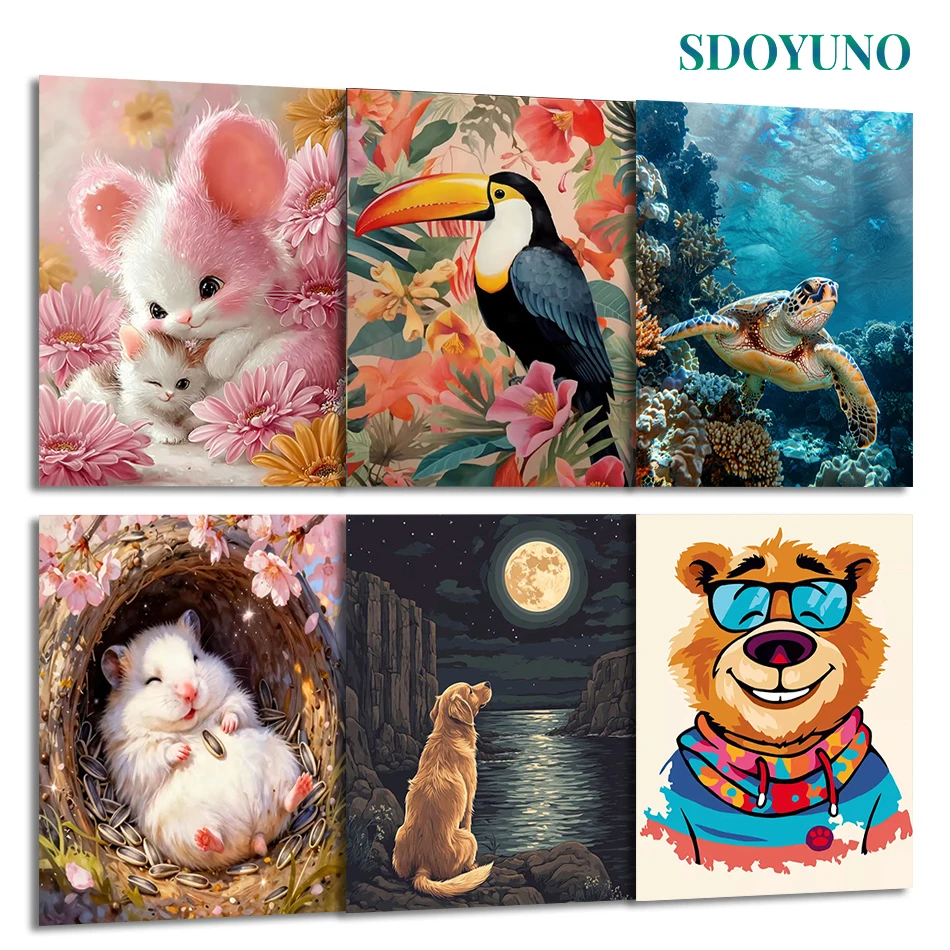 SDOYUNO Painting By Numbers Draw For Adults Animals Paint Pictures By Numbers Diy Set Arts Crafts Acrylic Framed Home Decoration
SDOYUNO Painting By Numbers Draw For Adults Animals Paint Pictures By Numbers Diy Set Arts Crafts Acrylic Framed Home Decoration