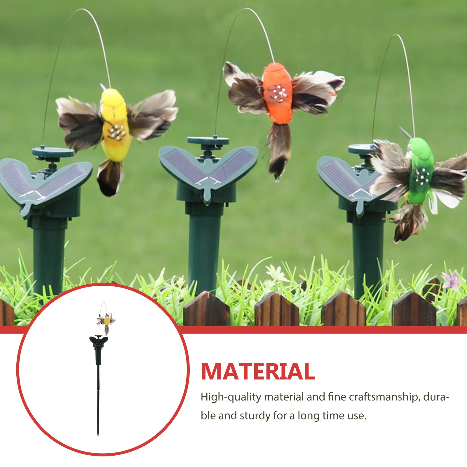 2Pcs Birds Solar Yard Stakes Garden Decoration Lifelike Fluttering Outdoor Decor Durable Rod for Patio Flowerpot Home
2Pcs Birds Solar Yard Stakes Garden Decoration Lifelike Fluttering Outdoor Decor Durable Rod for Patio Flowerpot Home