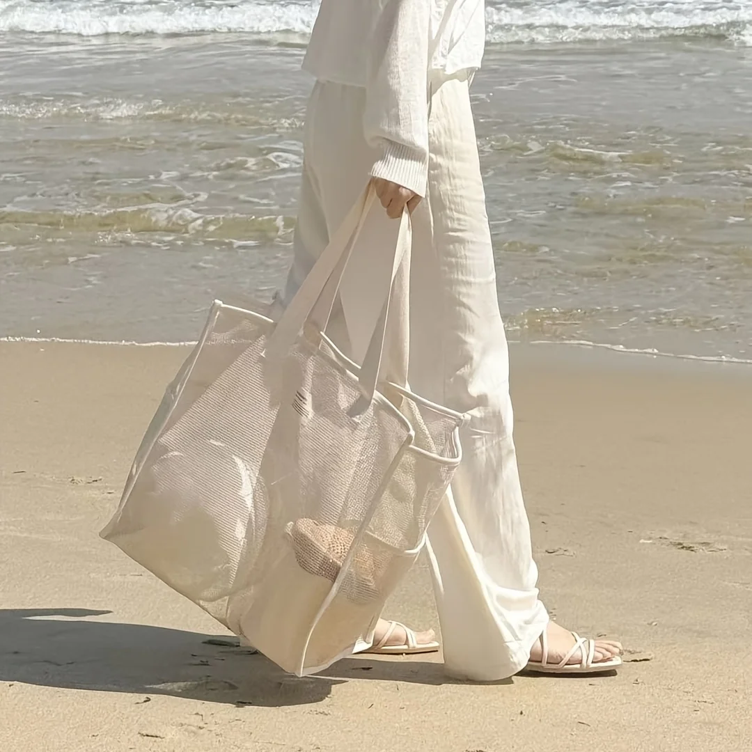 Large Capacity Breathable Beach Portable Outdoor Leisure Storage Pouch Summer Swimming Fitness Holiday Travel Sundries Organizer
Large Capacity Breathable Beach Portable Outdoor Leisure Storage Pouch Summer Swimming Fitness Holiday Travel Sundries Organizer