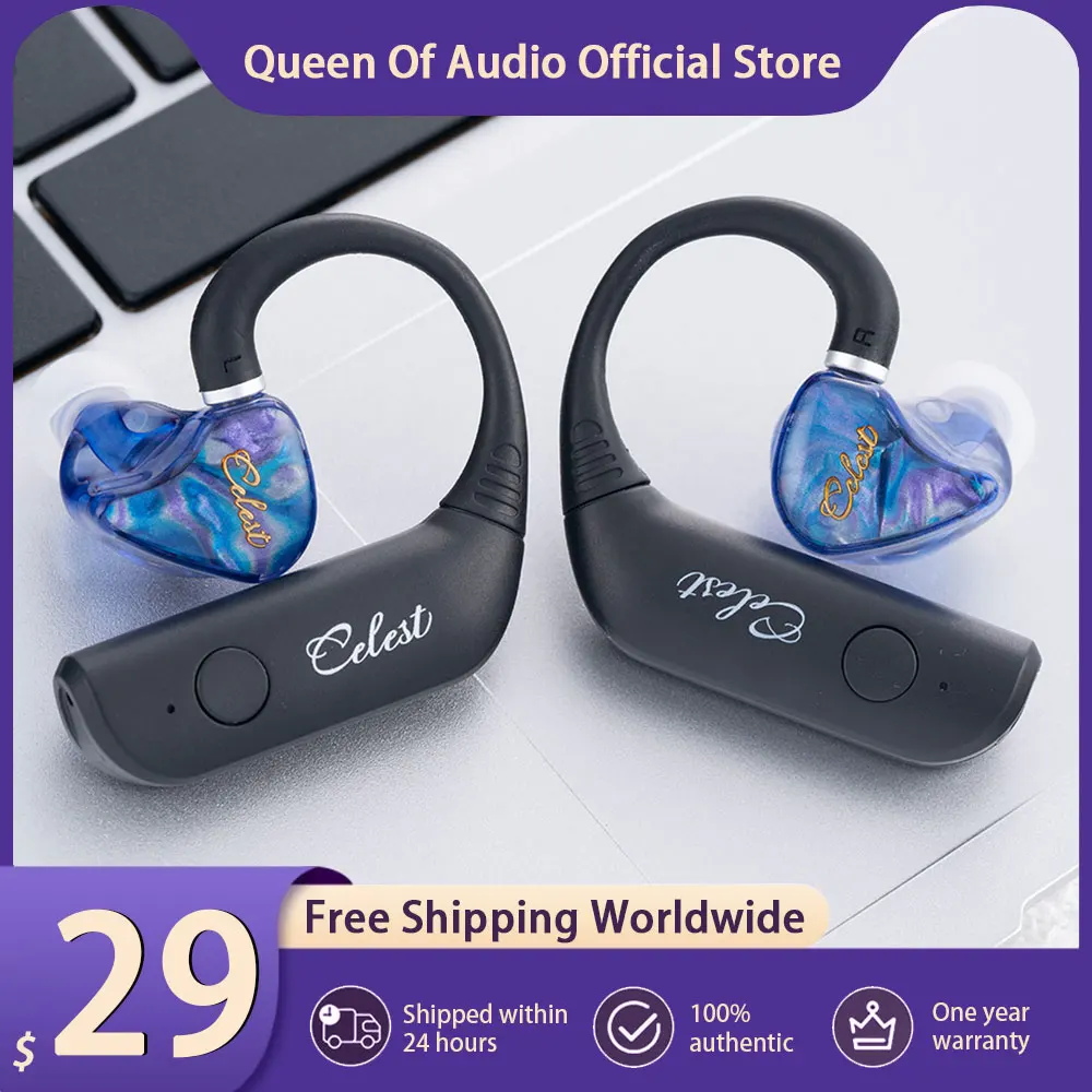 New Celest T1 Ear Hook V5.3 Wireless Bluetooth Headphones Waterproof TWS Headset For Hifi Music With MIC Calling Earphone IEMs
New Celest T1 Ear Hook V5.3 Wireless Bluetooth Headphones Waterproof TWS Headset For Hifi Music With MIC Calling Earphone IEMs