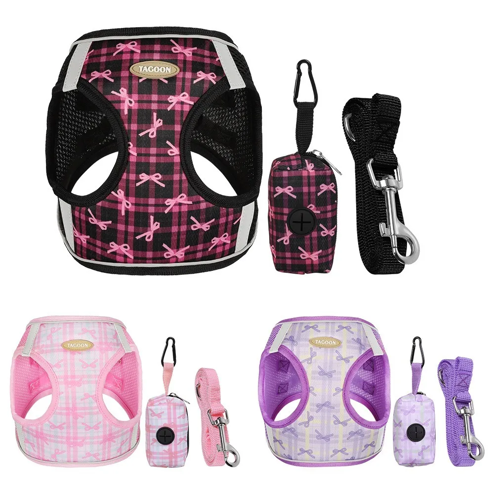 Breathable Dog Harness Leash Adjustable Reflective Cat Harnesses Vest Wear-resistant Soft Pet Chest Harness Outdoor Walking
Breathable Dog Harness Leash Adjustable Reflective Cat Harnesses Vest Wear-resistant Soft Pet Chest Harness Outdoor Walking