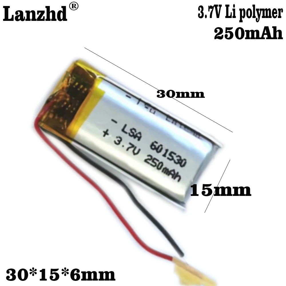 1-10pcs 3.7 V lithium 601530 061530P used for bluetooth headset MP3,MP4 lithium battery water refill instrument
1-10pcs 3.7 V lithium 601530 061530P used for bluetooth headset MP3,MP4 lithium battery water refill instrument