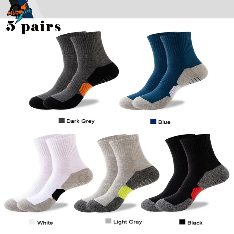 MuqiNush 5 Pairs Mixed Color Men And Women Low Cut Thick Padded Sports Socks Sweat Absorbing Breathable Hiking Running Outdoor
MuqiNush 5 Pairs Mixed Color Men And Women Low Cut Thick Padded Sports Socks Sweat Absorbing Breathable Hiking Running Outdoor