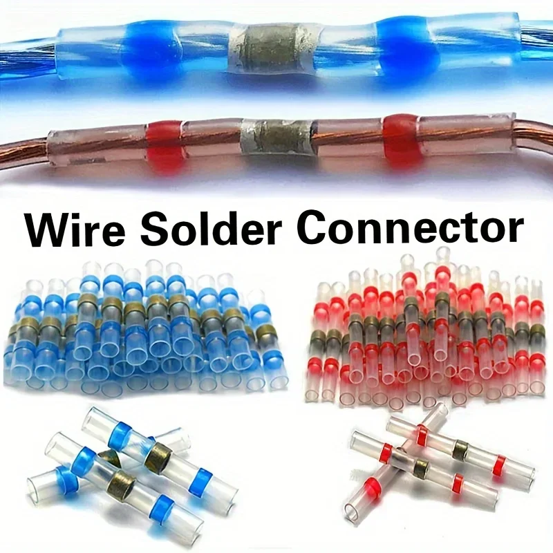 100pcs Waterproof Solder Seal Heat Connector Shrink Butt Connectors Lug Terminals Electrical Wire Car Insulated Terminal
100pcs Waterproof Solder Seal Heat Connector Shrink Butt Connectors Lug Terminals Electrical Wire Car Insulated Terminal
